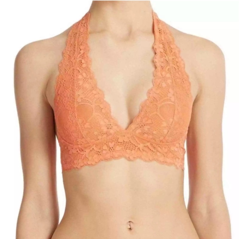 Free people intimately lace galleon halter bralette